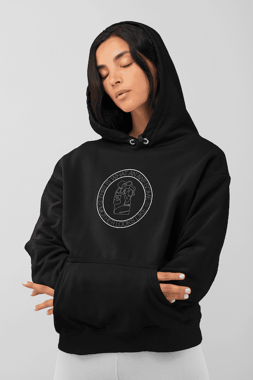Sweet Mom And Cute Kid In Circle Unisex Hoodie - Image 2
