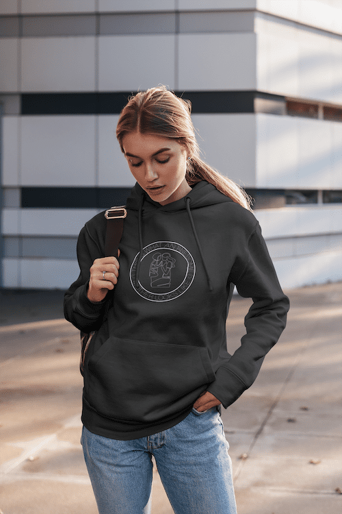 Sweet Mom And Cute Kid In Circle Unisex Hoodie