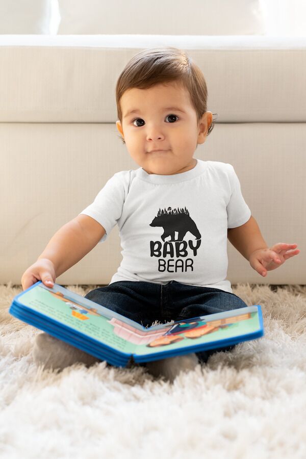 Cool Baby Bear Walking In The Forest Toddler Short Sleeve Tee - Image 4