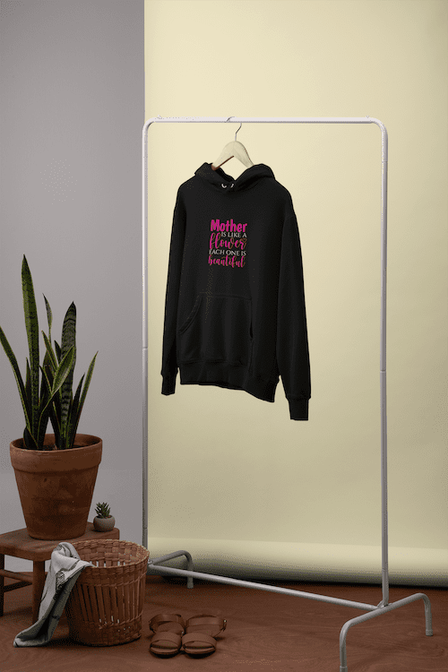 Mother Like Beautiful Flowers Unisex Hoodie - Image 2