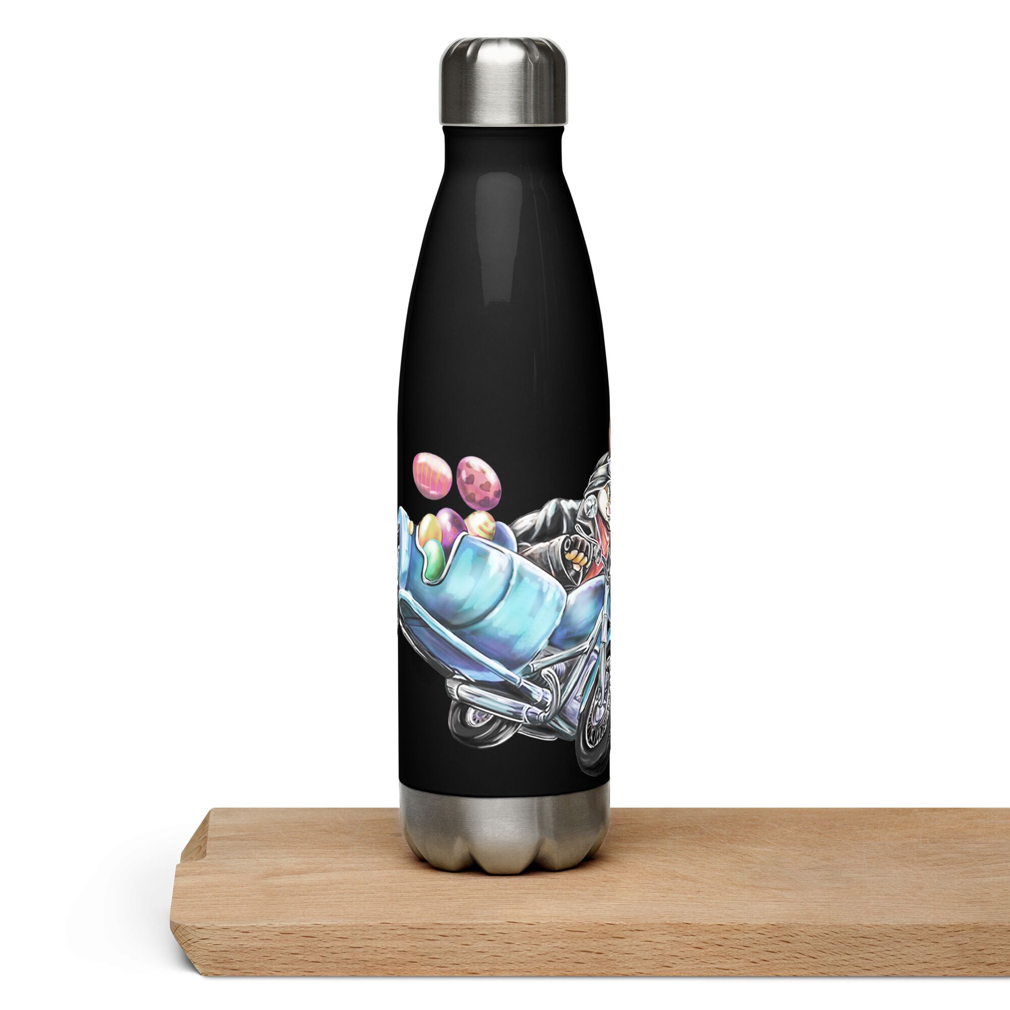 Rabbit Riding Motocycle Stainless Steel Water Bottle - Image 7