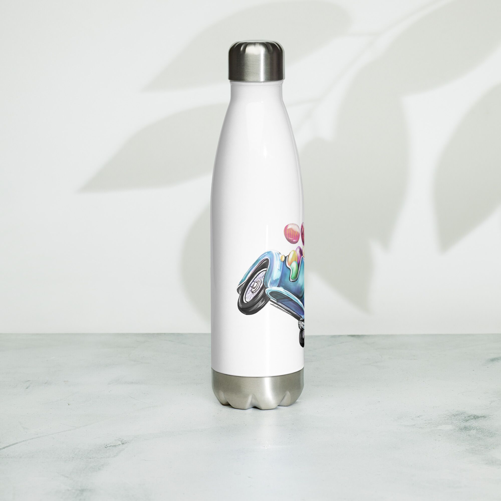 Rabbit Riding Motocycle Stainless Steel Water Bottle - Image 6