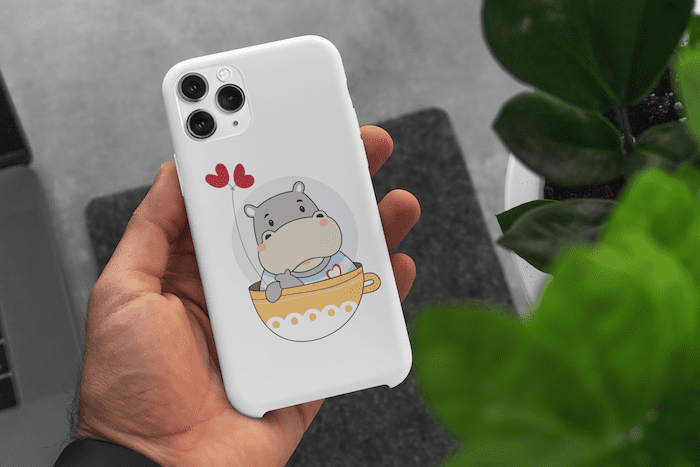 Hippo In Boho Cup Touch Case - Image 4