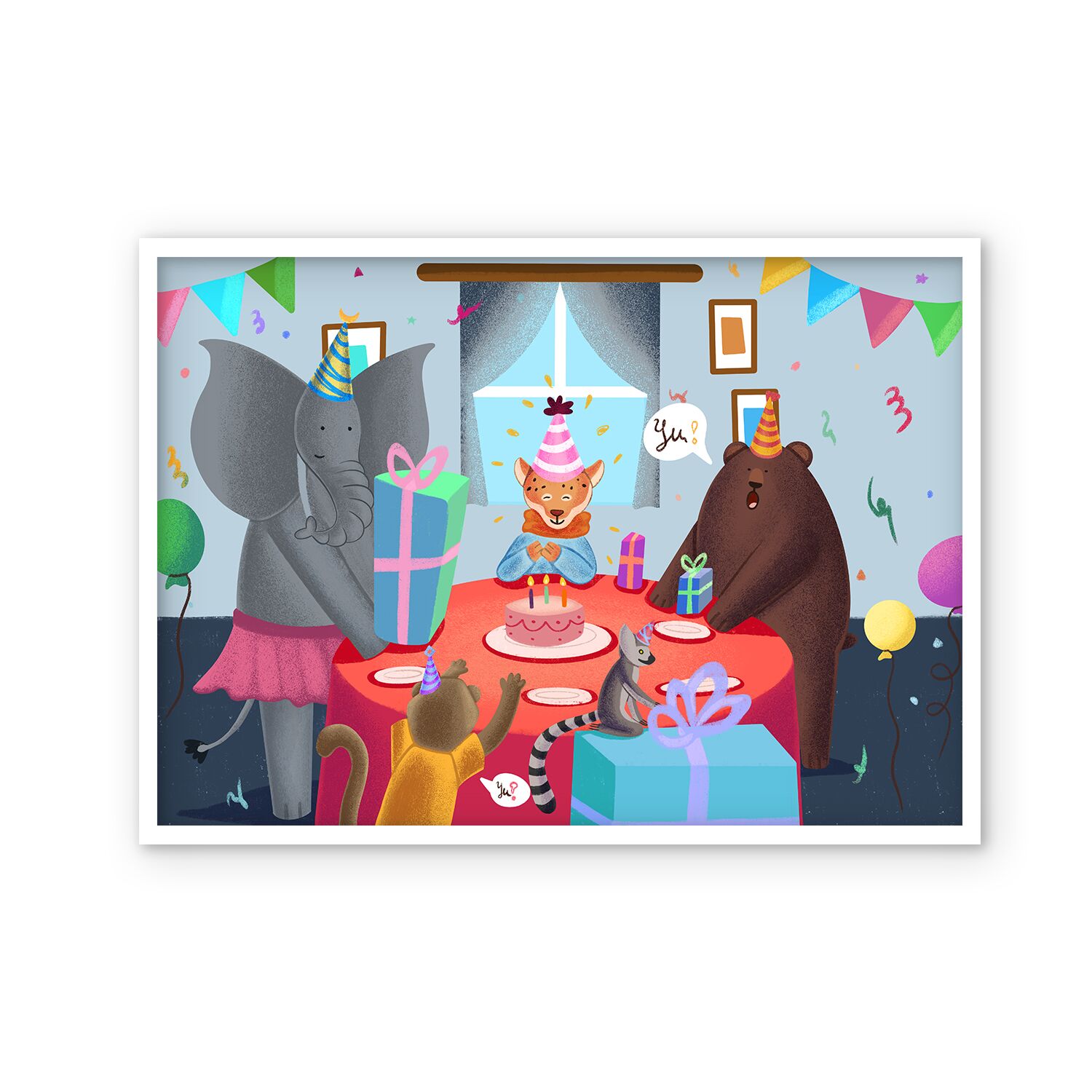 Friends Forever Birthday Premium Matte Paper Wooden Framed Poster