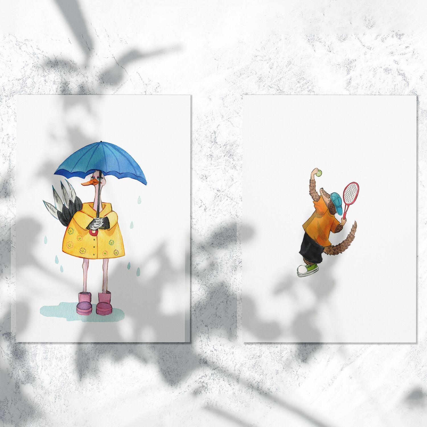 Pangolin Boy Good Vibes With Tennis Premium Matte Paper Poster - Image 5