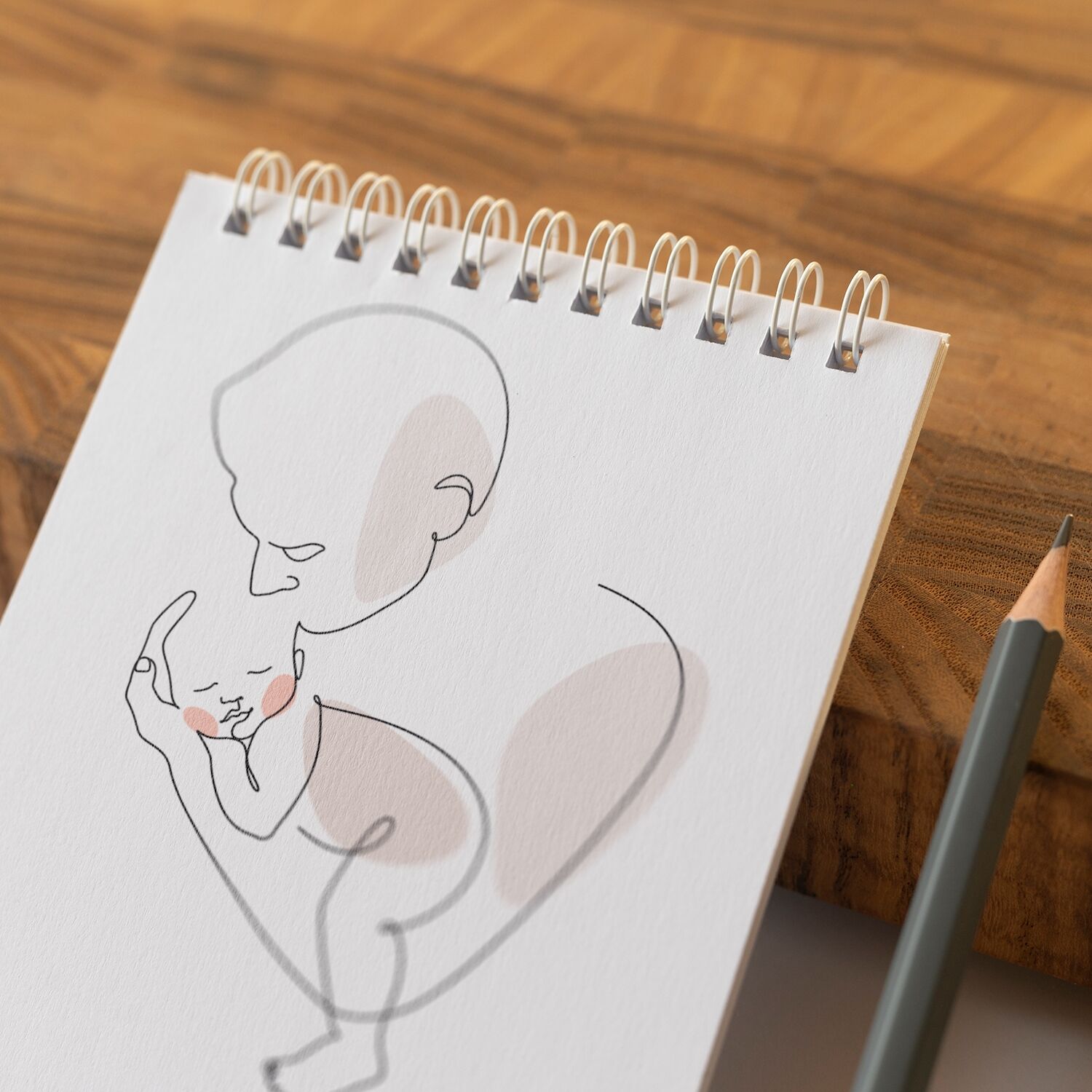 Dad Holding His Baby On His Hand Premium Matte Paper Wooden Framed Poster - Image 5