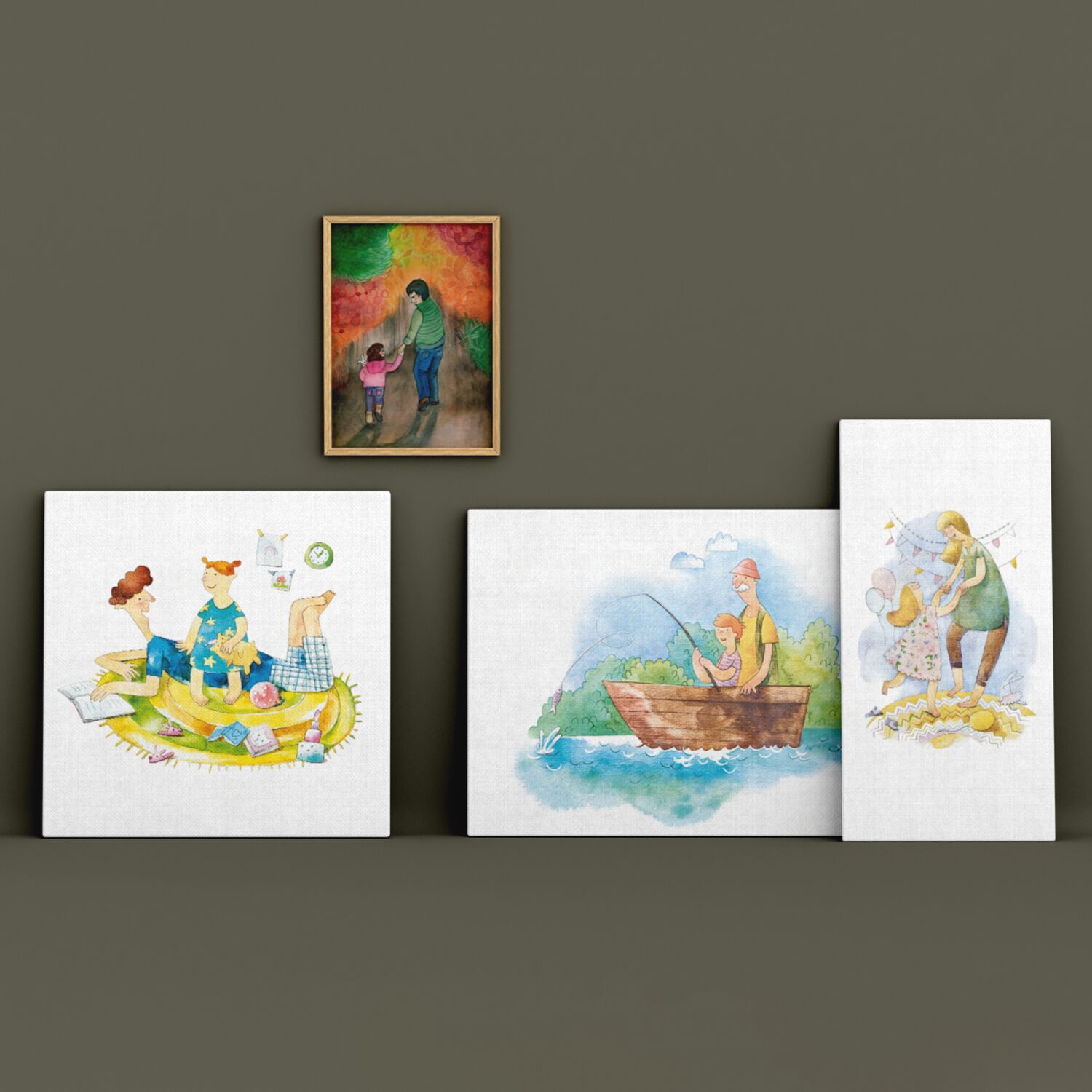 Best Dad Ever Canvas - Image 4