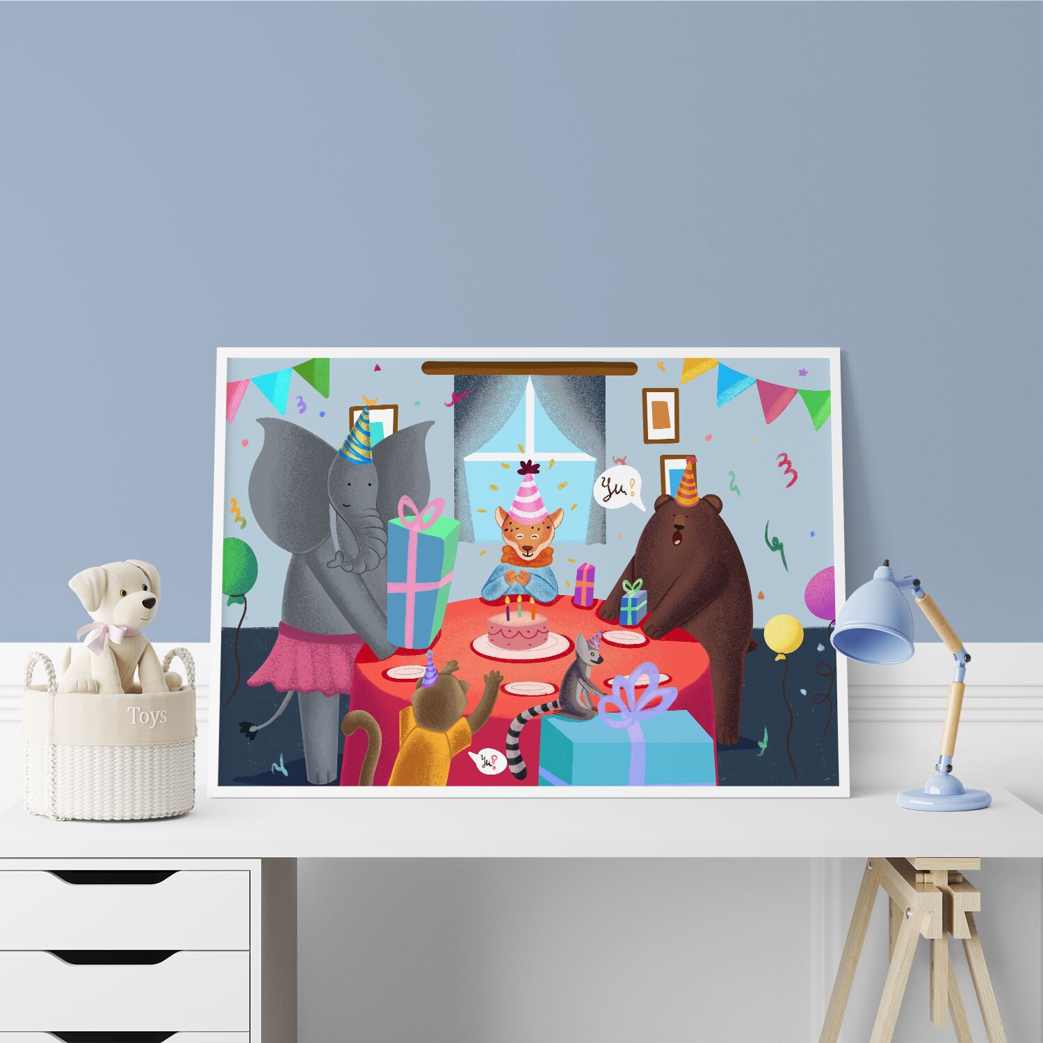 Friends Forever Birthday Premium Matte Paper Wooden Framed Poster - Image 2