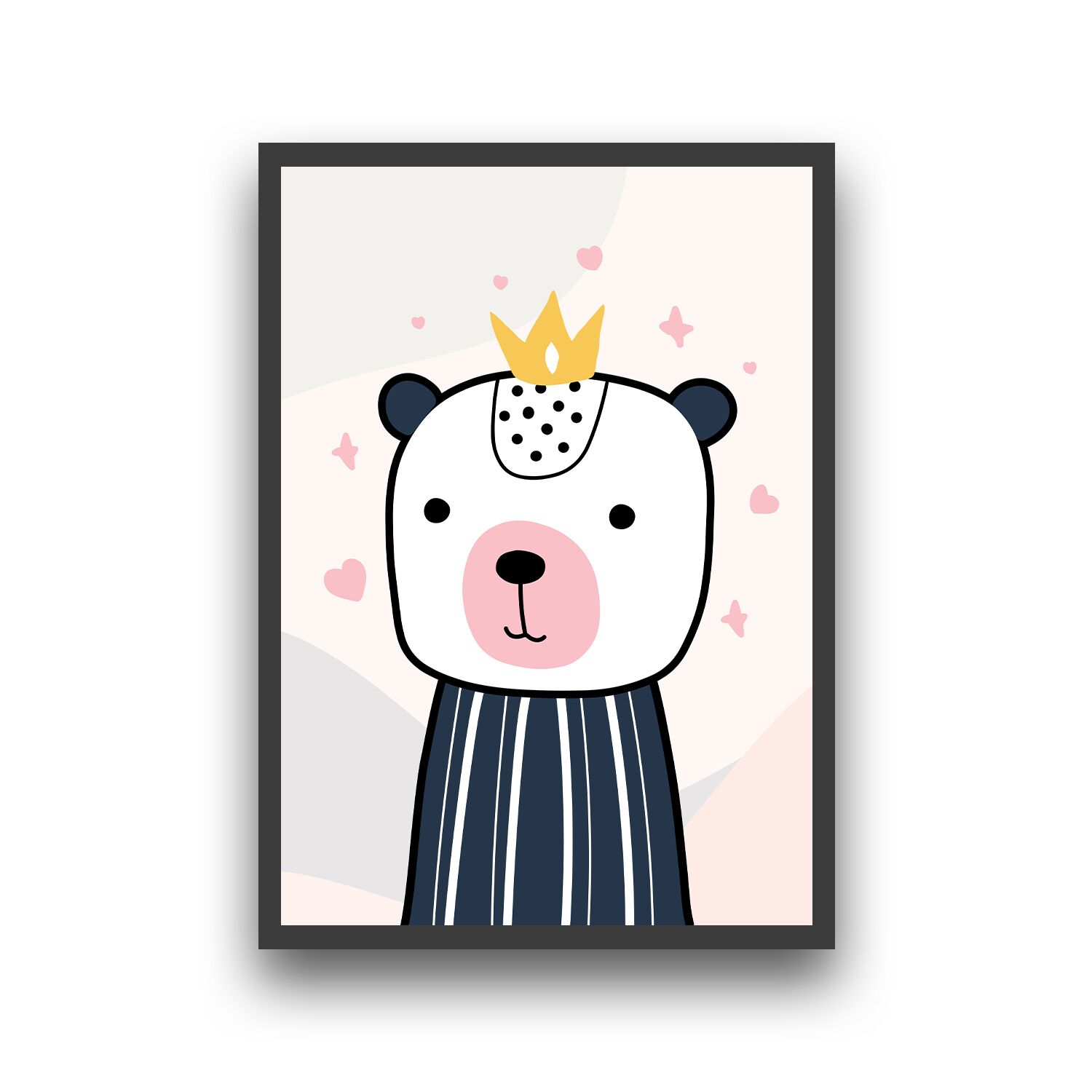 Bear Premium Matte Paper Wooden Framed Poster