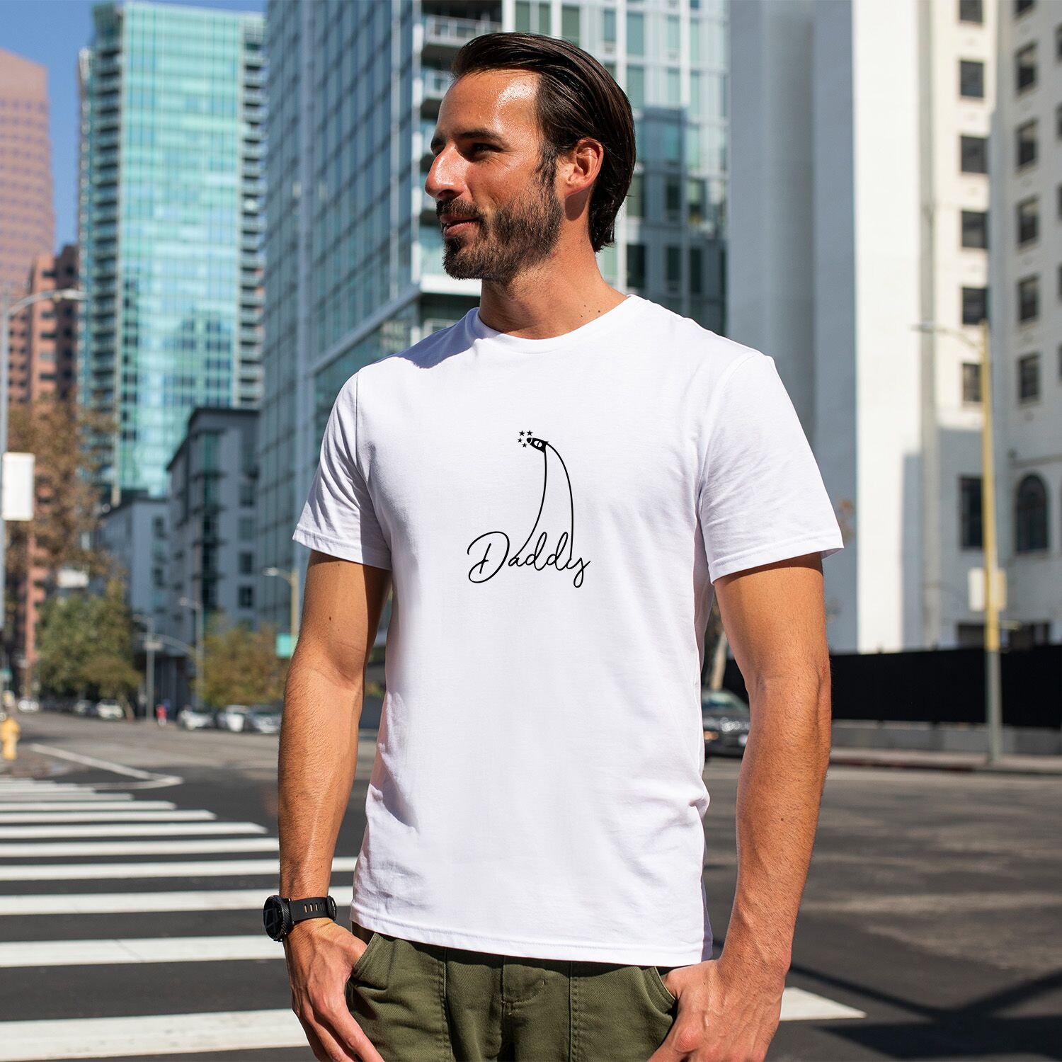 Rocket Cool Dad Short-Sleeve Unisex T-Shirt - Image 4