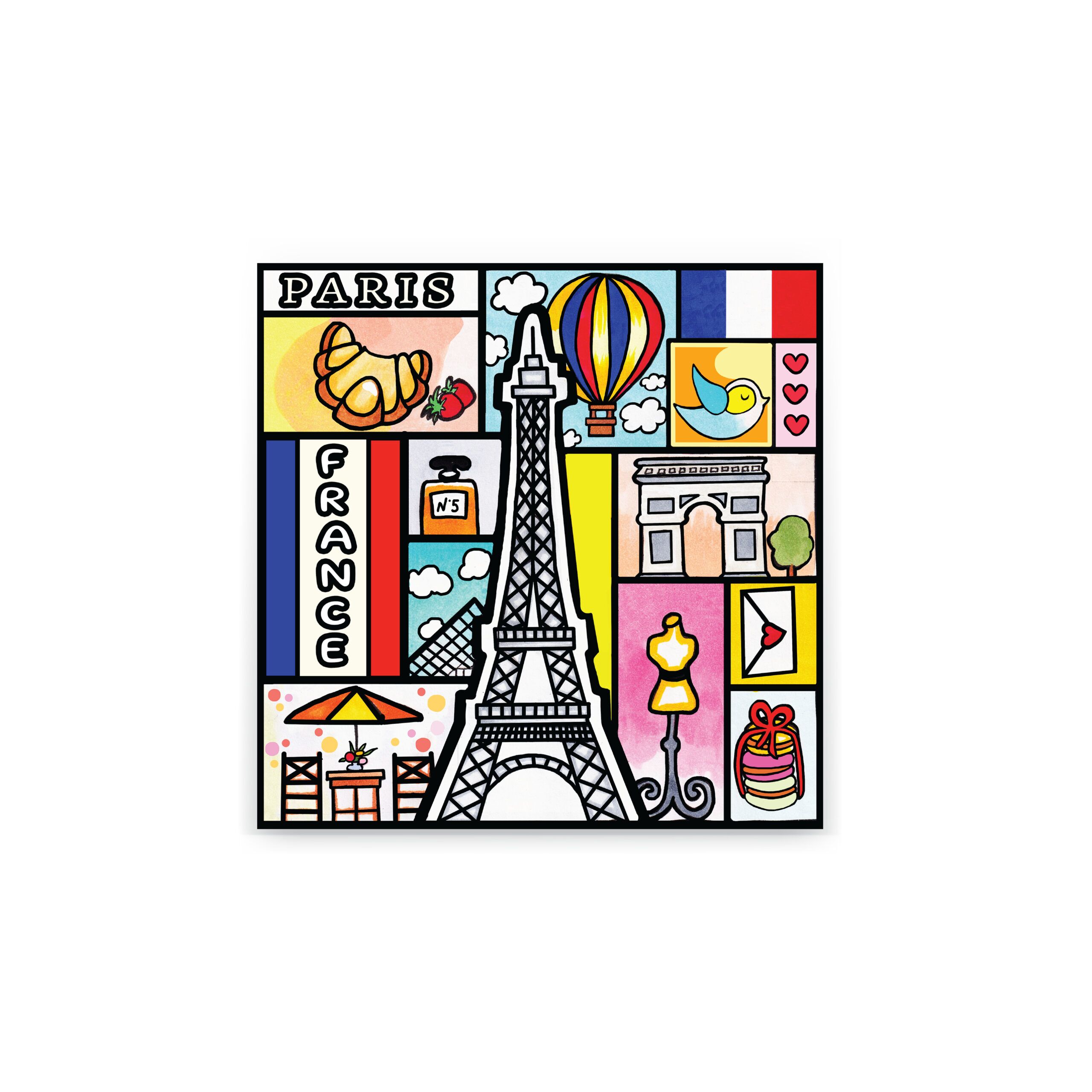 Paris France Premium Matte Paper Metal Framed Poster
