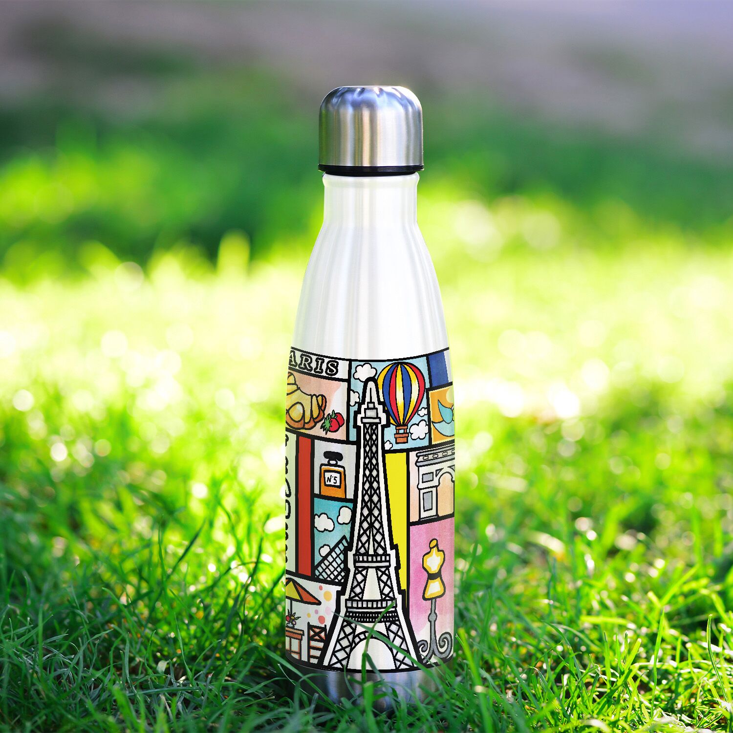 Paris Stainless Steel Water Bottle - Image 2