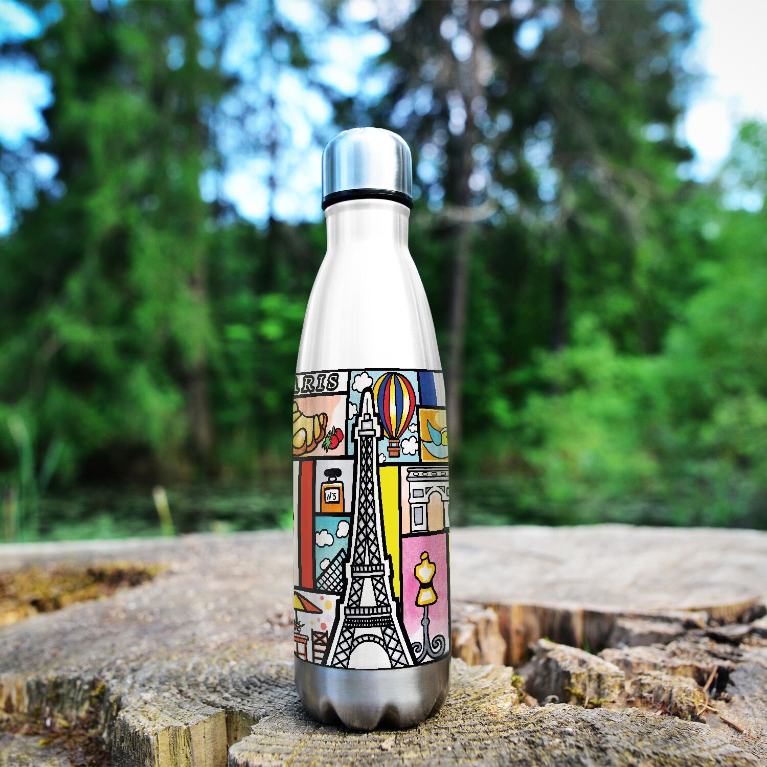 Paris Stainless Steel Water Bottle - Image 4