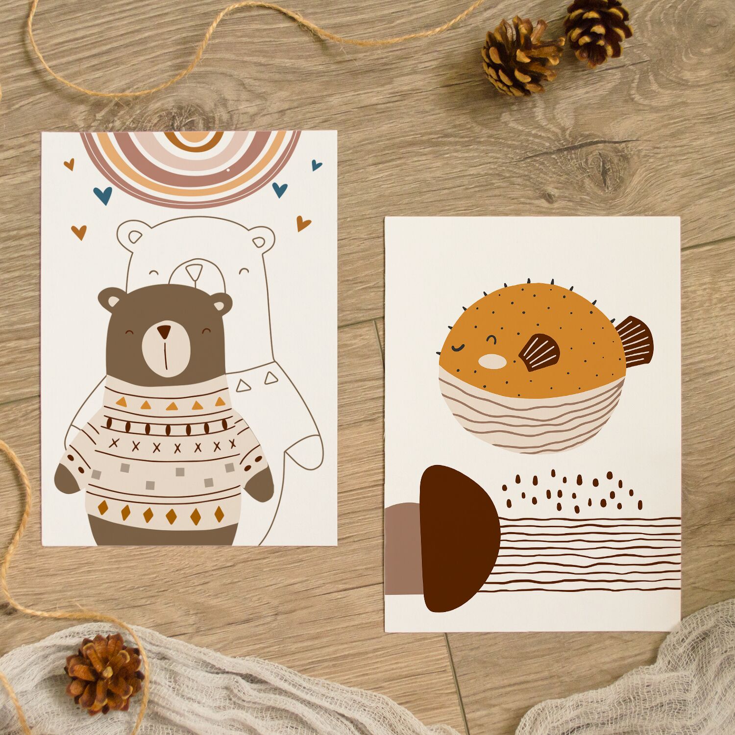 Boho Fish Premium Matte Paper Poster - Image 5