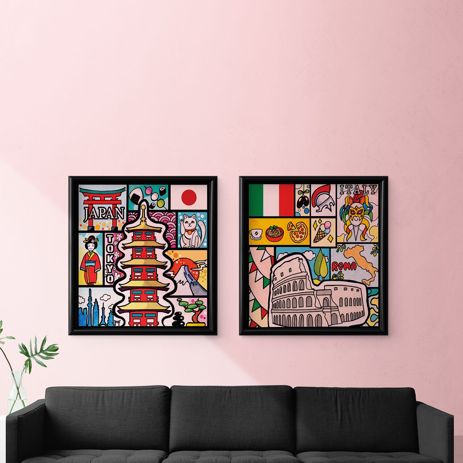 Rome Italy Premium Matte Paper Metal Framed Poster - Image 5