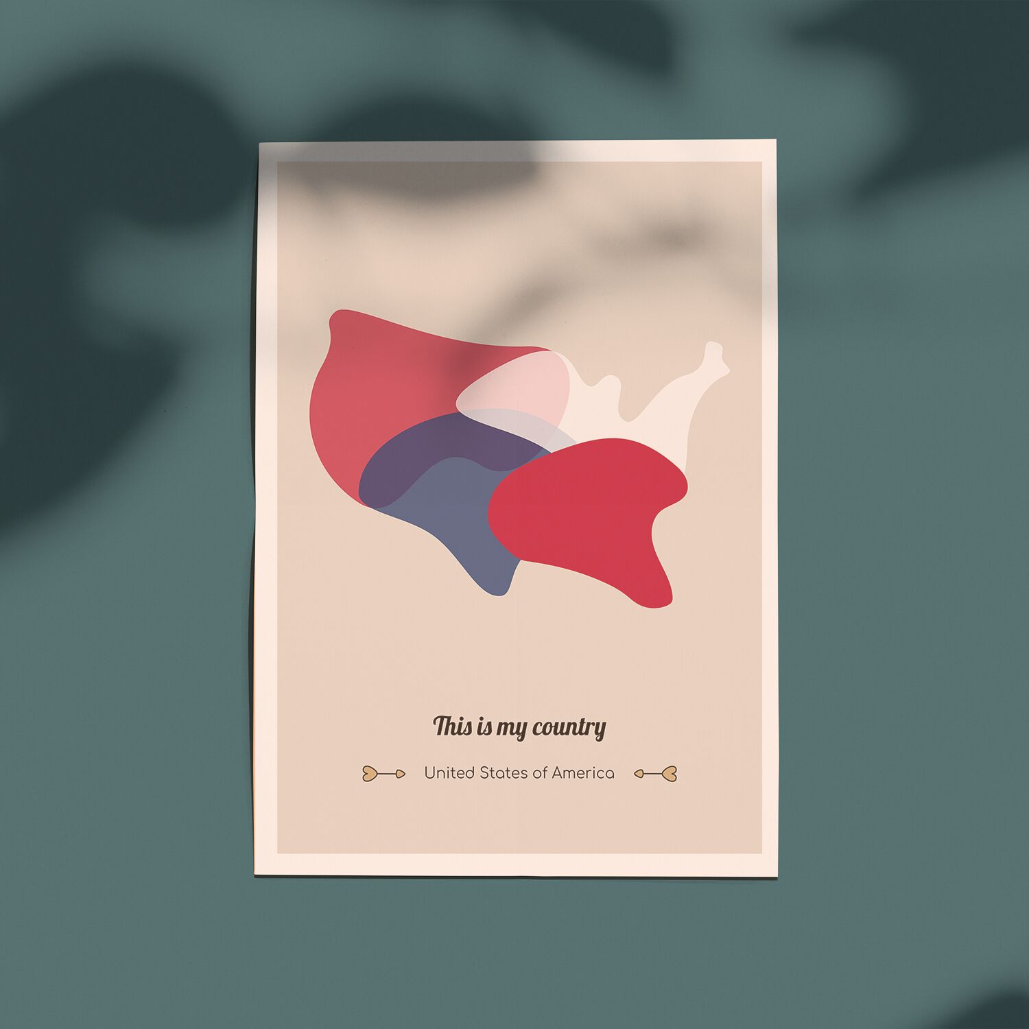 USA Map For Kid's Room Decor Poster with Hangers - Image 3