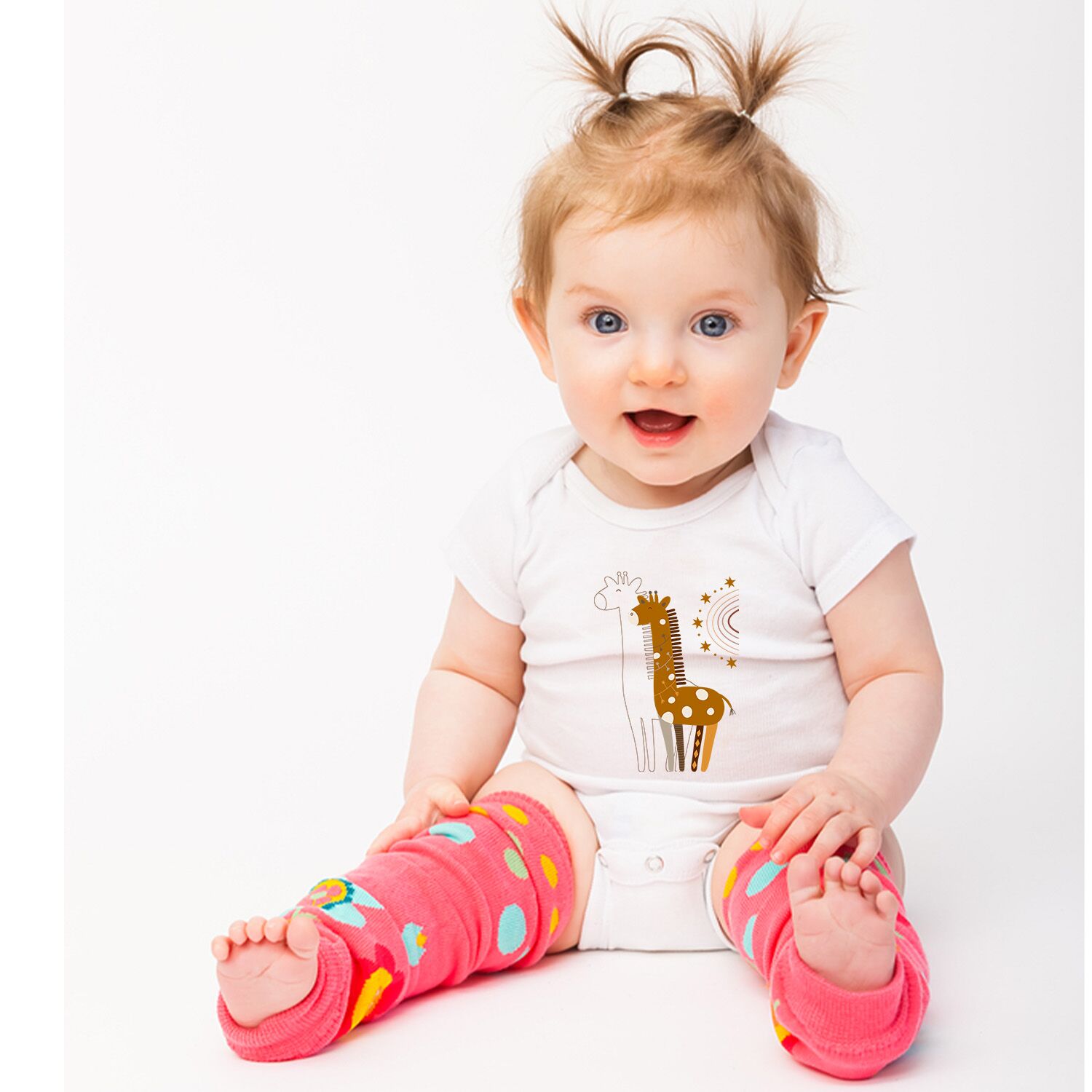Fairy Tale Giraffe Baby Short Sleeve One Piece - Image 4