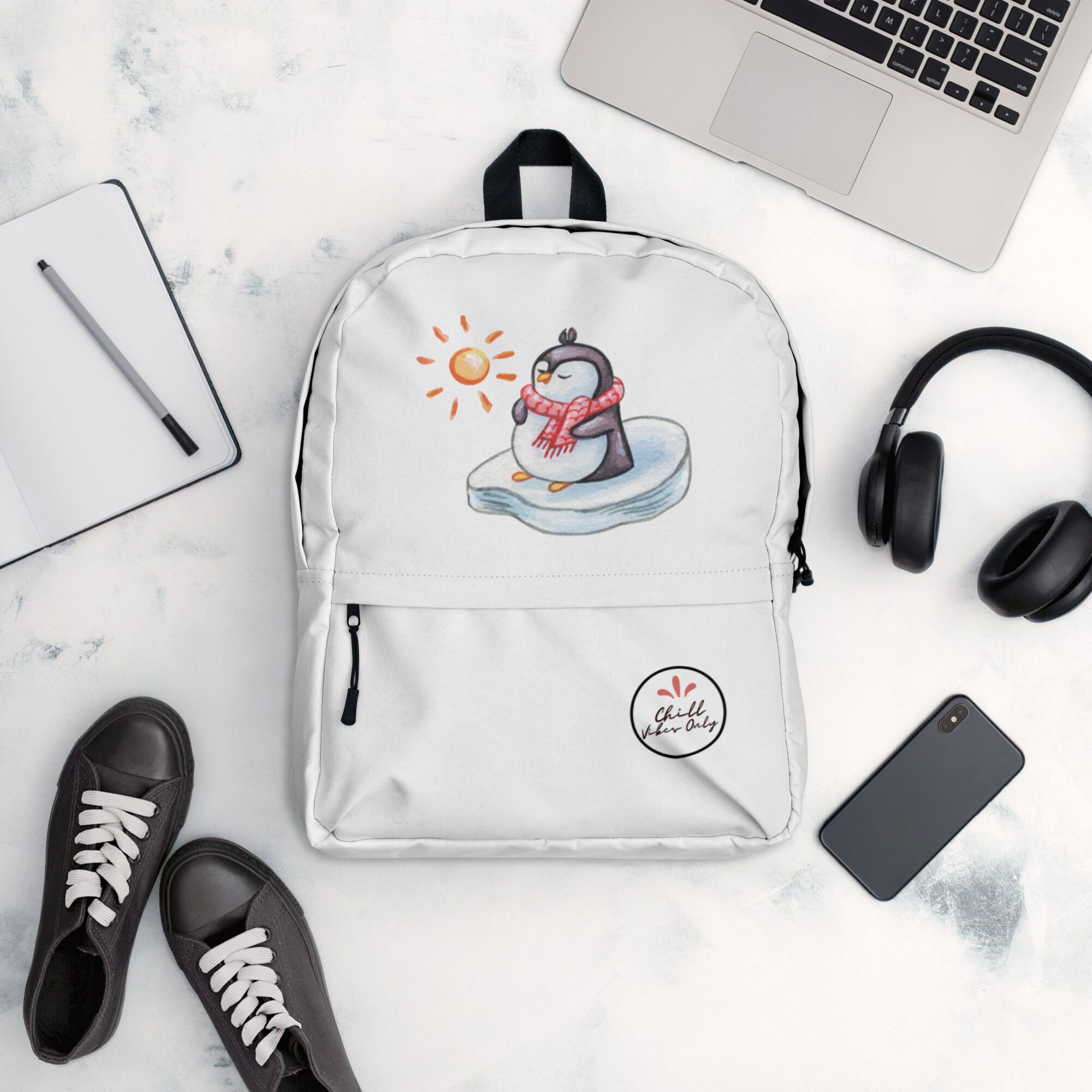 Penguin Chill Vibes Best Backpack For Kids - Image 7