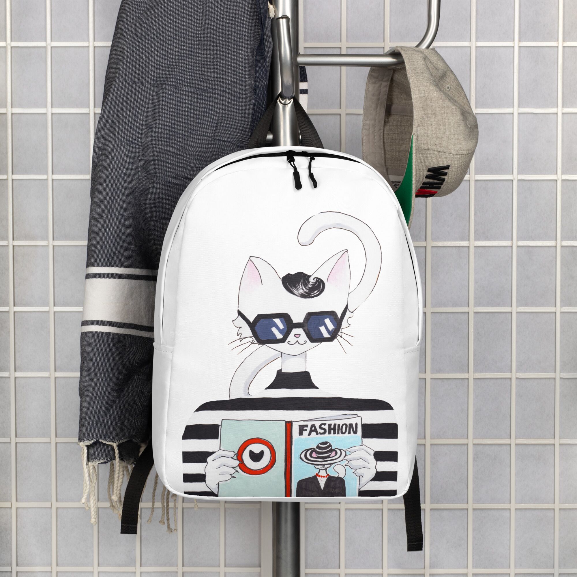 Trendy And Fashionable Lady Cat Minimalist Backpack For Girls - Image 3