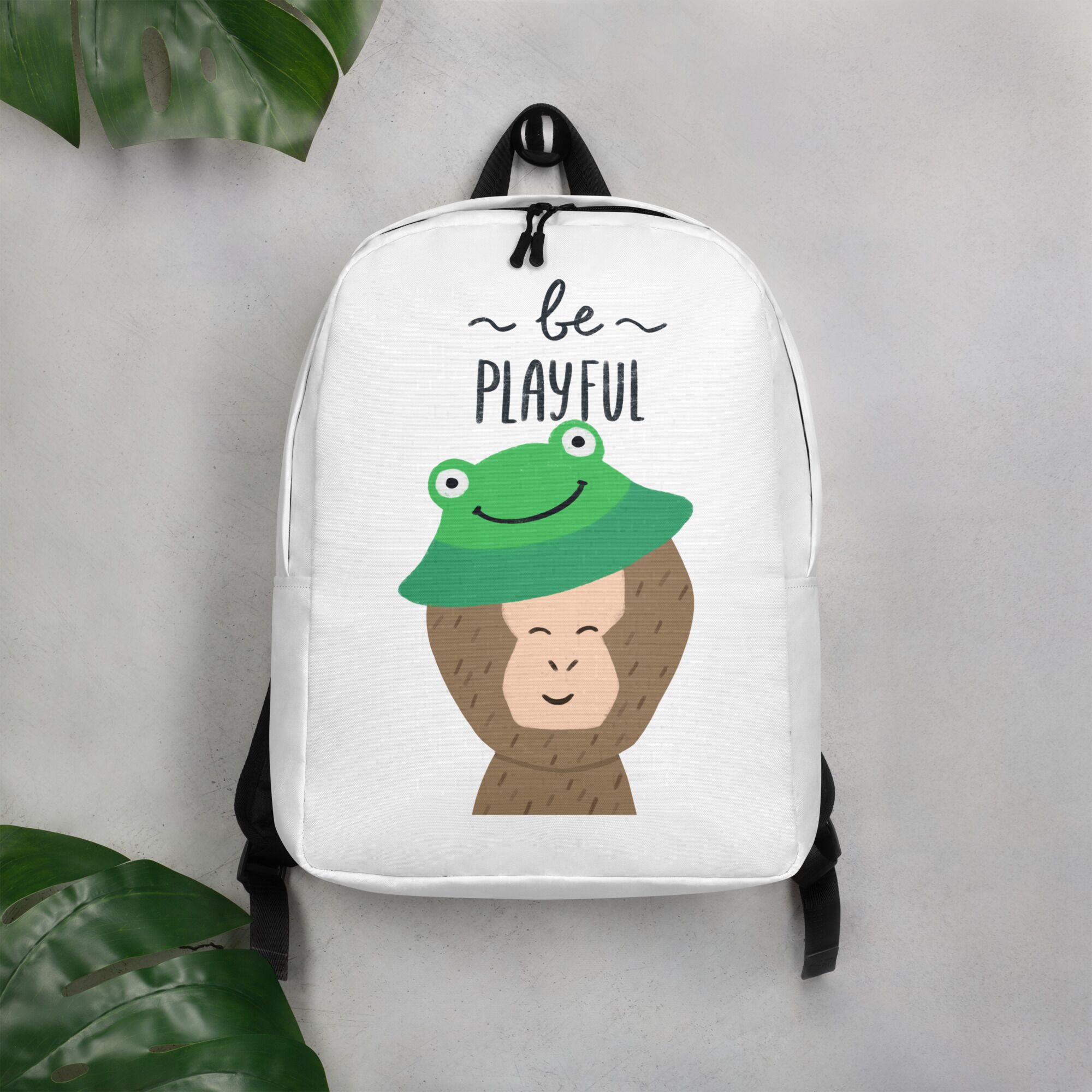 Be Playful Like Monkeys Minimalist Backpack - Image 4
