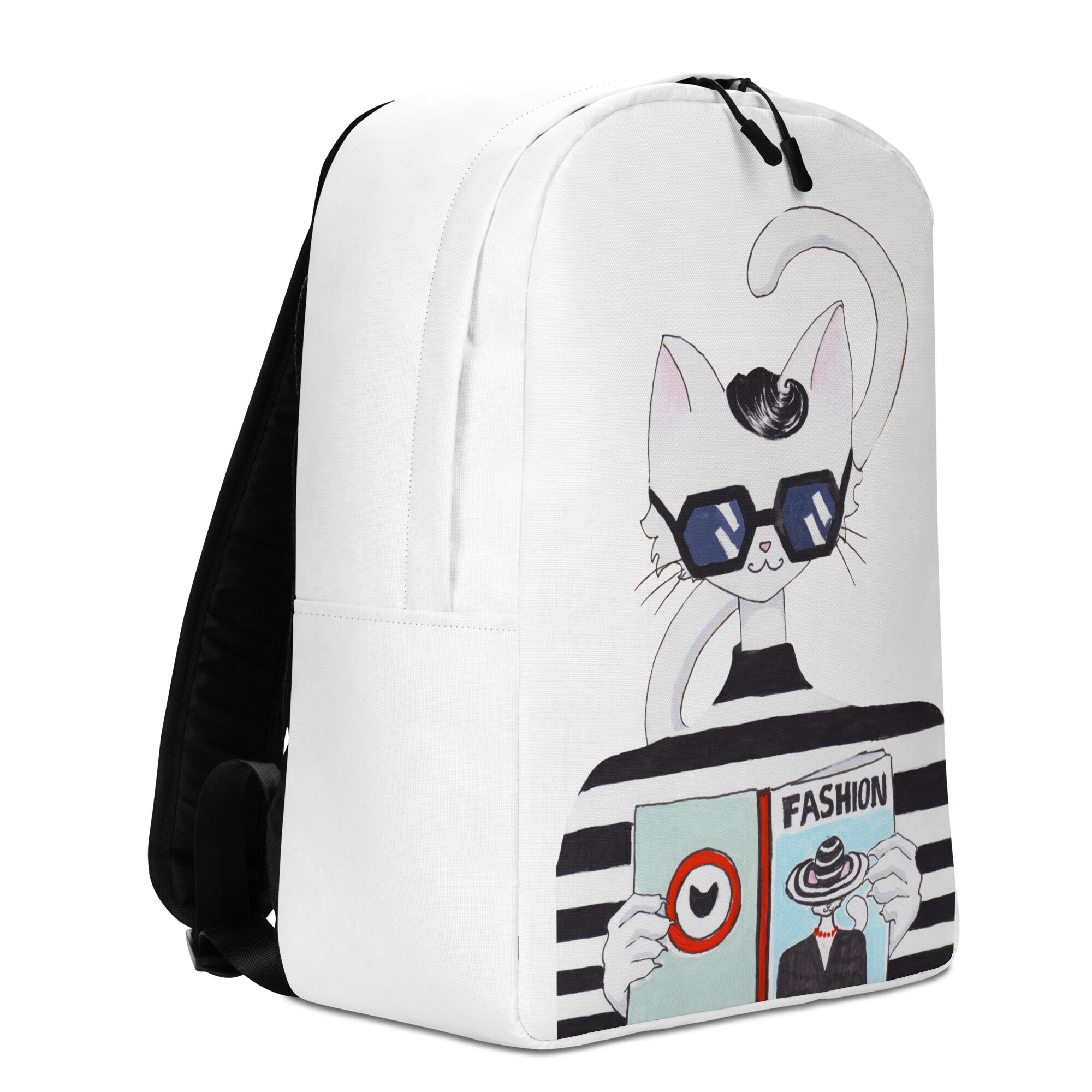 Trendy And Fashionable Lady Cat Minimalist Backpack For Girls - Image 5