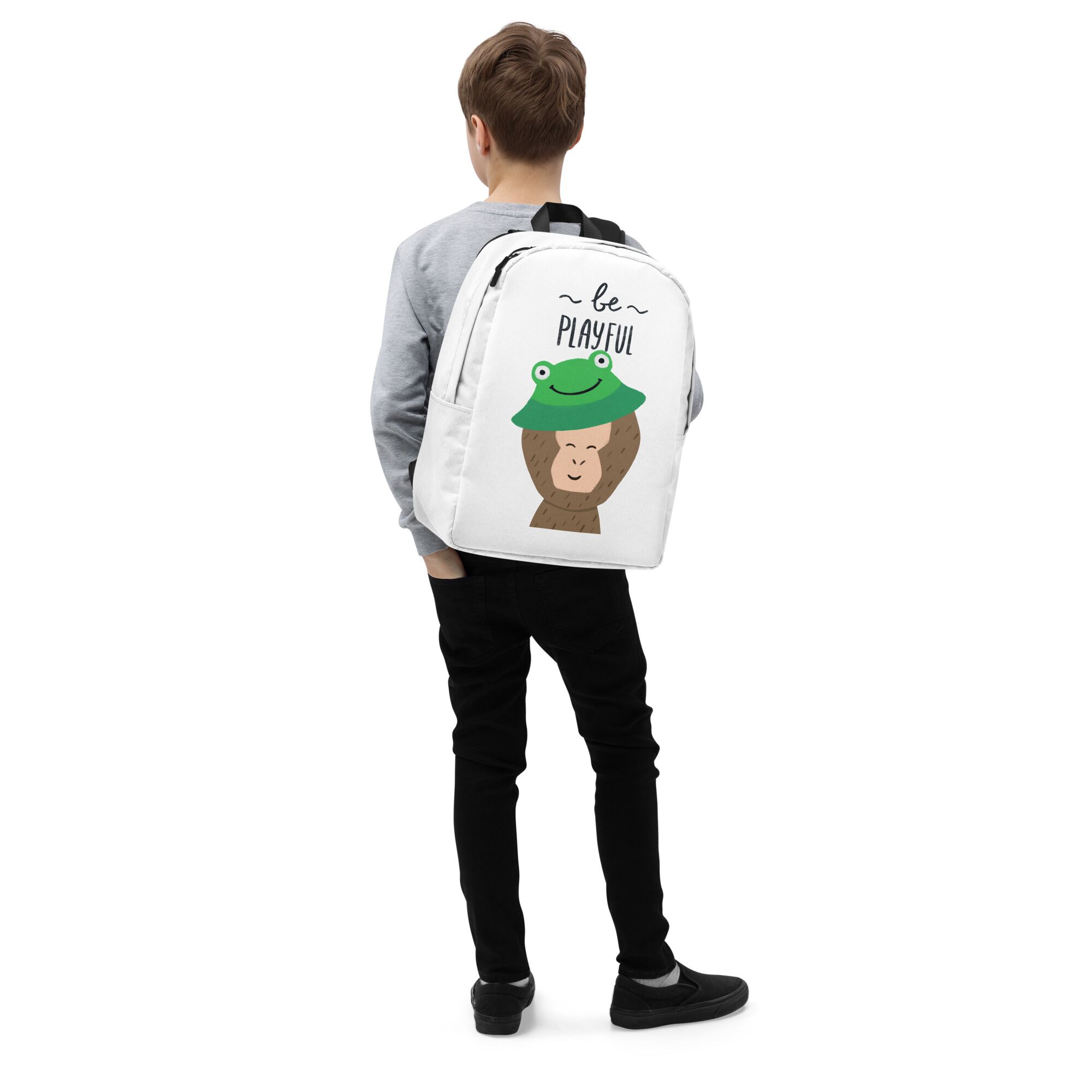 Be Playful Like Monkeys Minimalist Backpack - Image 6