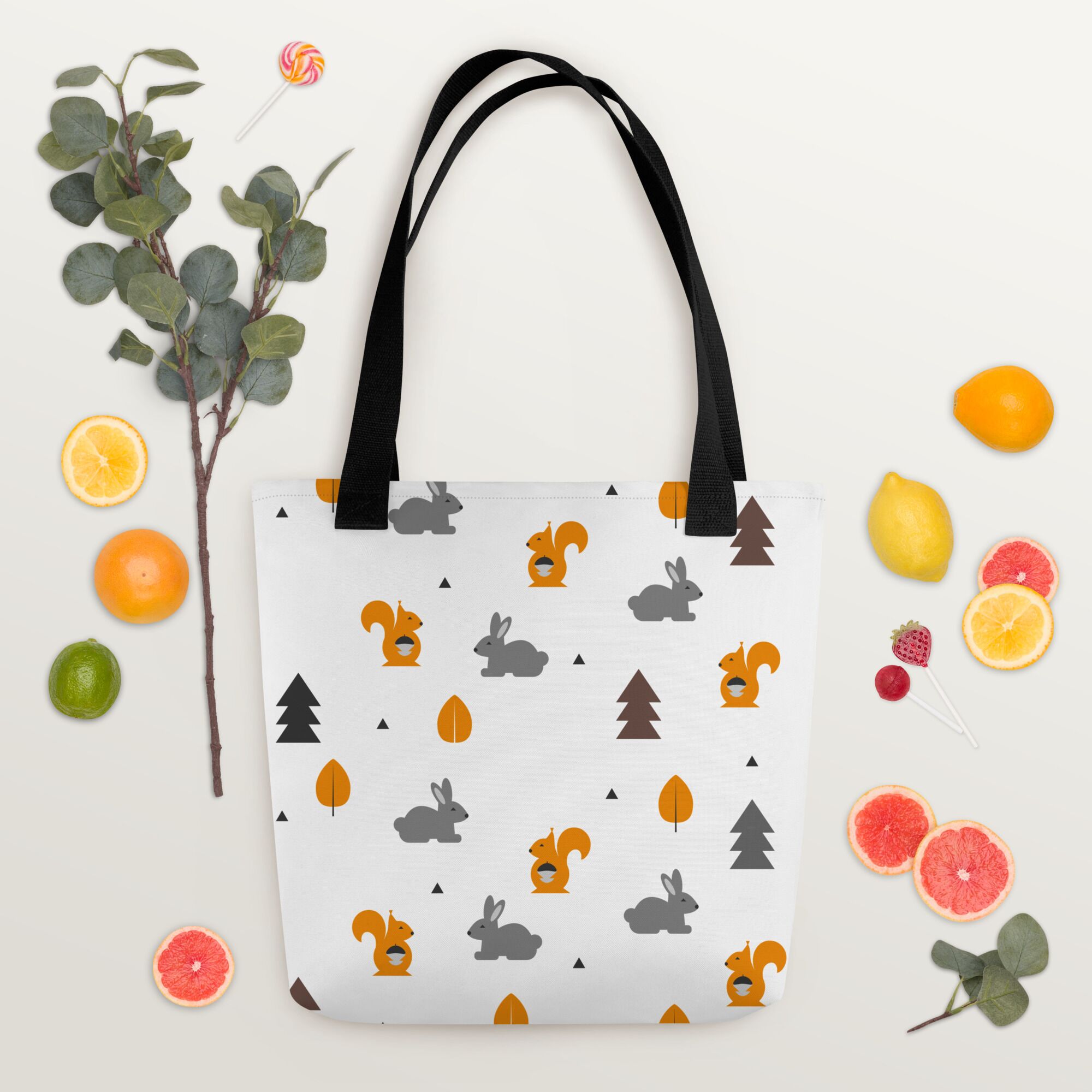 Squirel And Autumn Forest Tote bag - Image 5