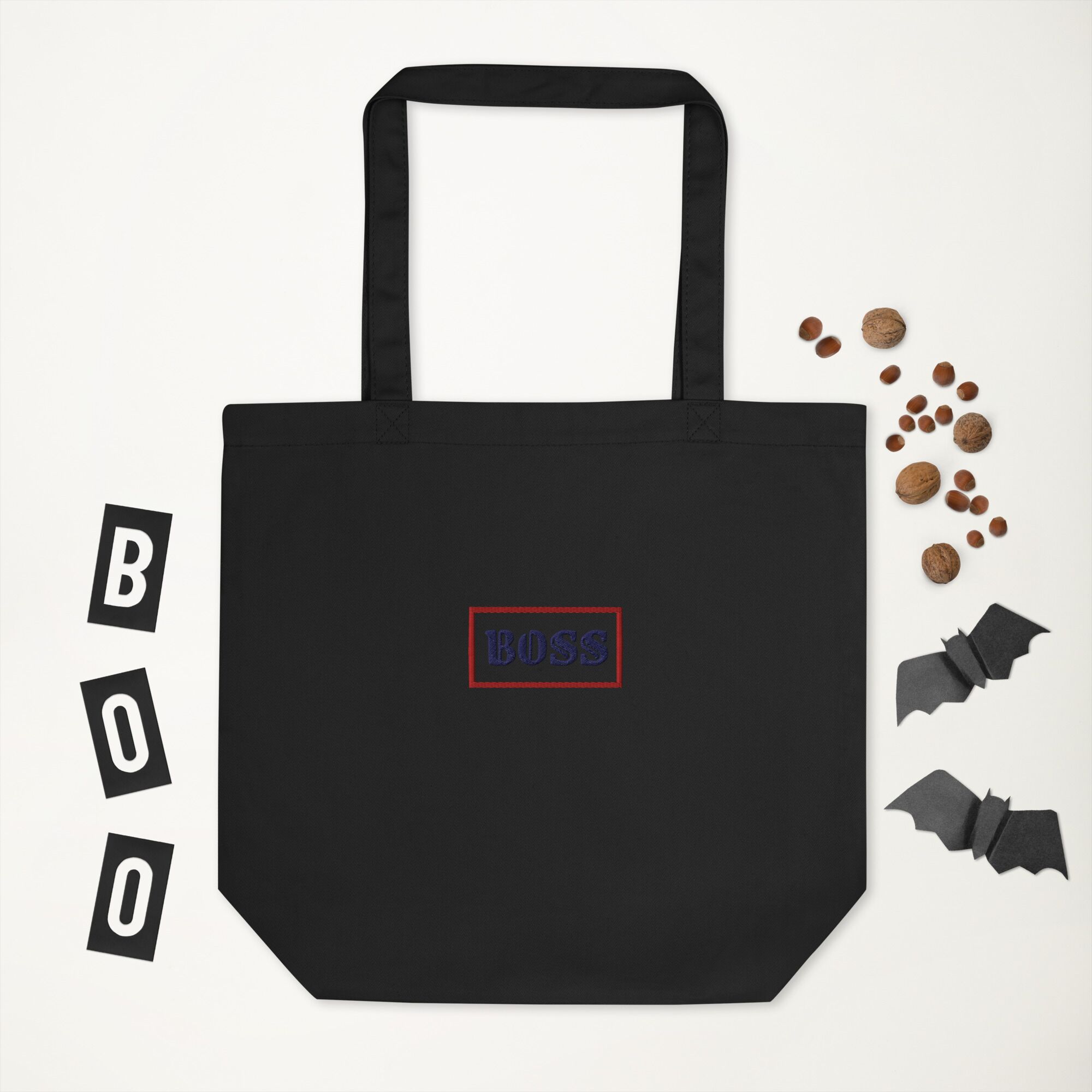 BOSS Embroidery Eco Tote Bag - Image 9