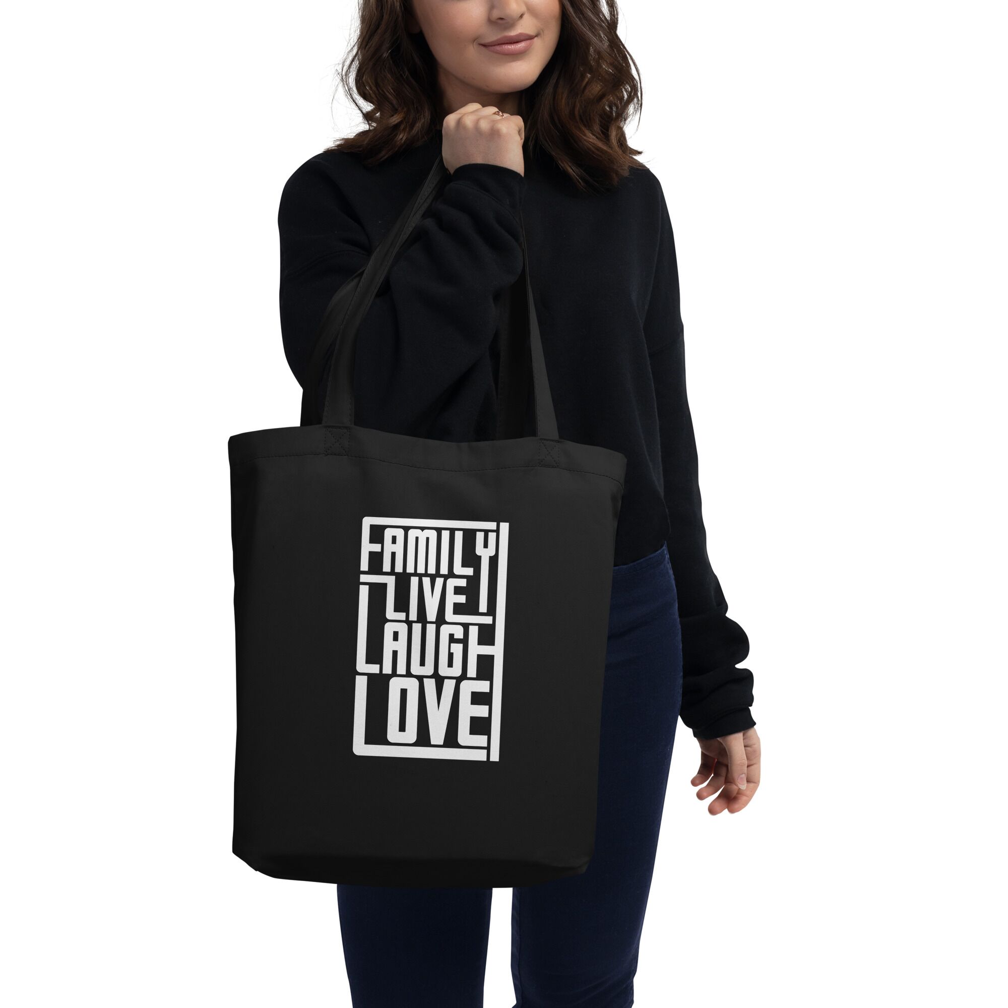 Family Of Love And Laugh Eco Tote Bag - Image 6