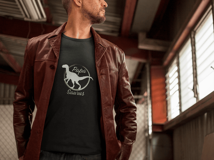 Papa Saurus Short-Sleeve Unisex T-Shirt - Image 2