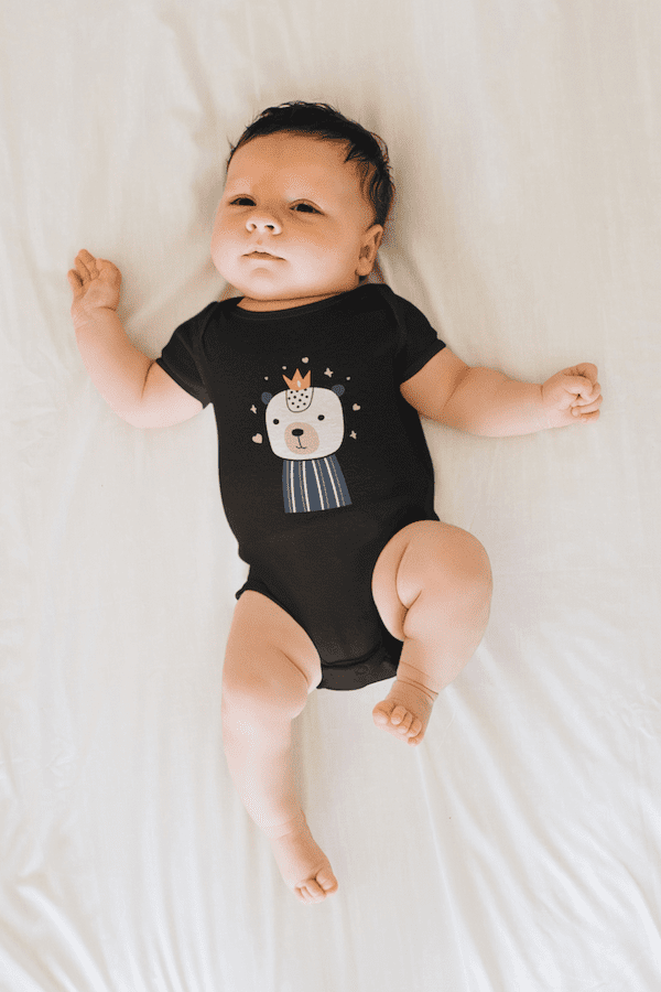 King Bear Baby Short Sleeve One Piece - Image 2