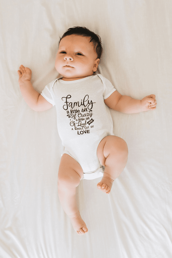 Family Created By Love Print Baby Short Sleeve One Piece.jpg - Image 4