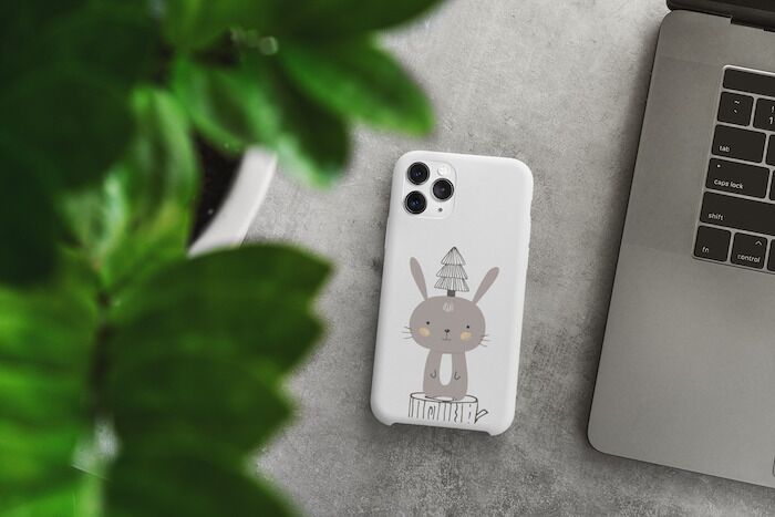 Cute Rabbit Sitting On A Pine Tree Touch Case - Image 4