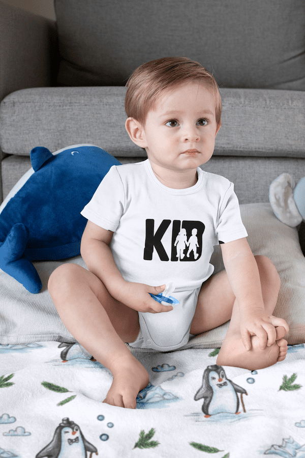 Kid Organic Cotton Baby Bodysuit - Image 2