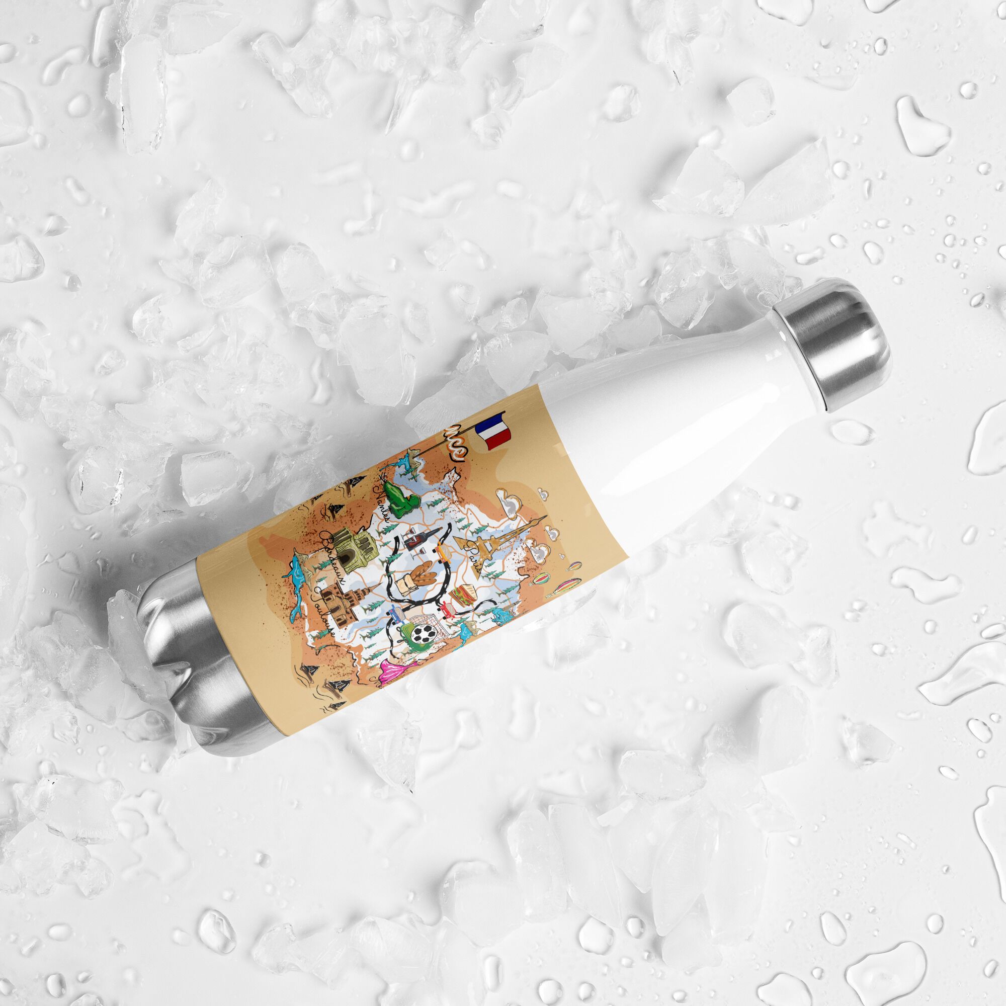 France Stainless Steel Water Bottle - Image 6