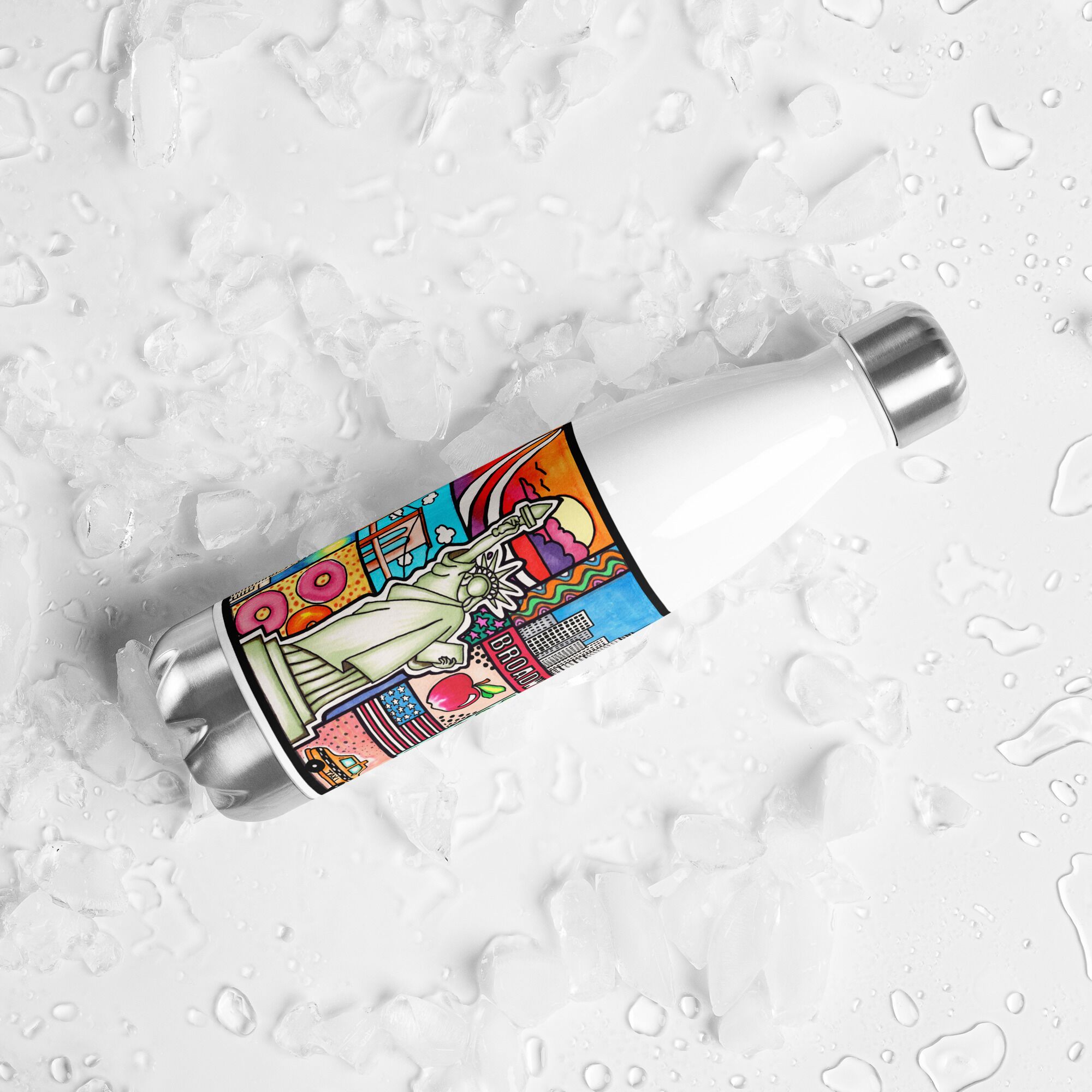 New York Stainless Steel Water Bottle - Image 5