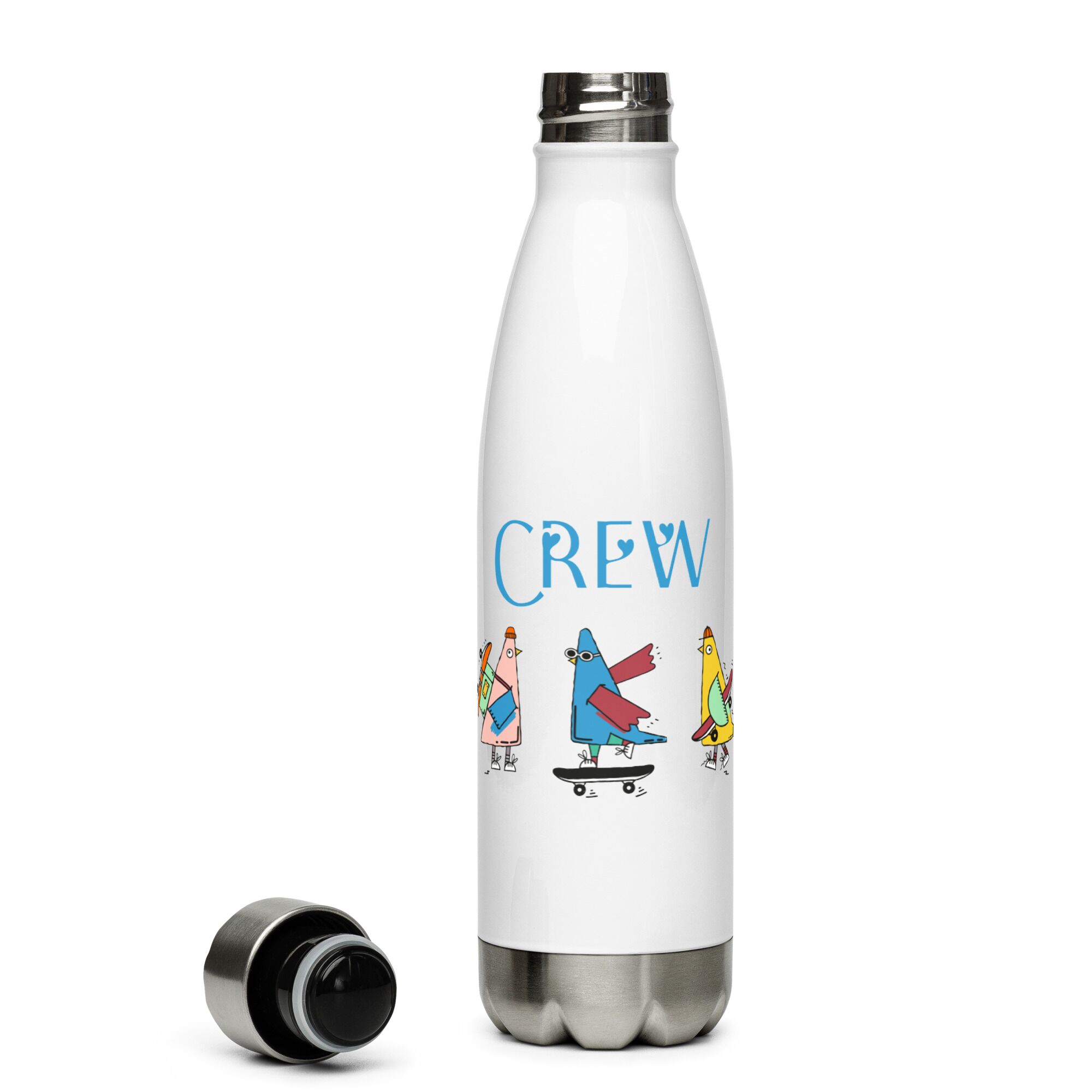 Crew Funny Chicken Stainless Steel Water Bottle - Image 7