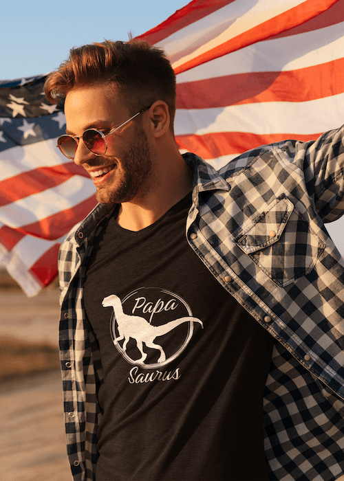 Papa Saurus Short-Sleeve Unisex T-Shirt