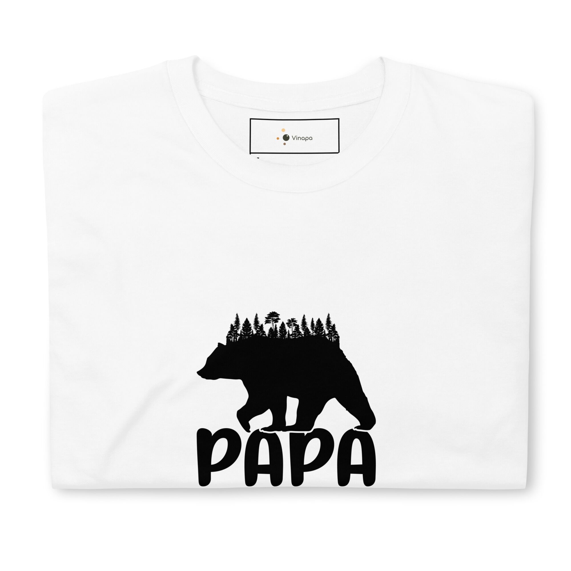 Dad Cool Bear With Forrest Short-Sleeve Unisex T-Shirt - Image 6