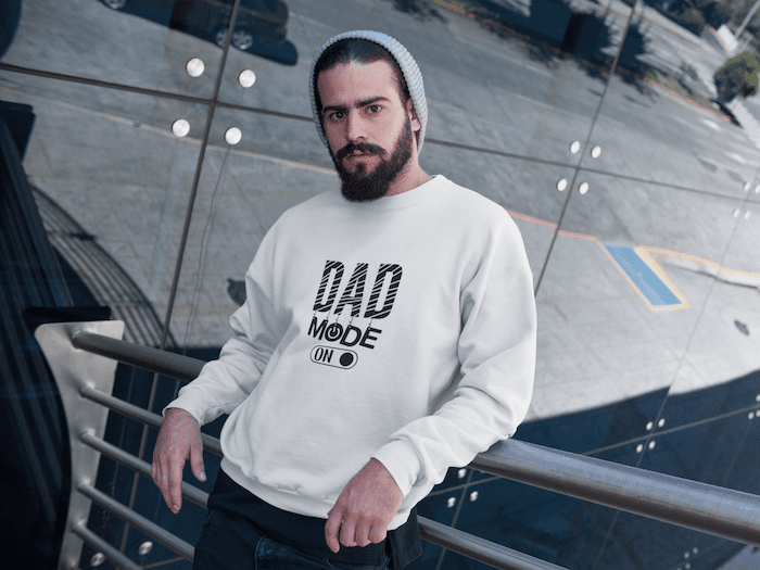 Dad Mode On Unisex Premium Sweatshirt - Image 2