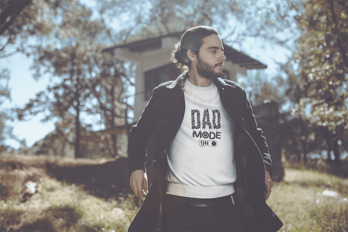 Dad Mode On Unisex Premium Sweatshirt - Image 4