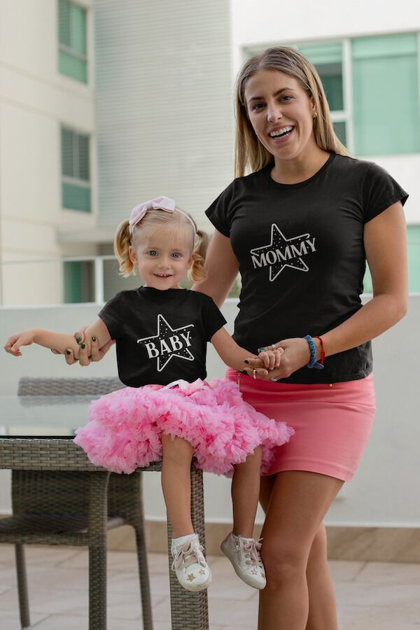 Baby Star Cute Minimalist Design Baby Jersey Short Sleeve Tee - Image 2