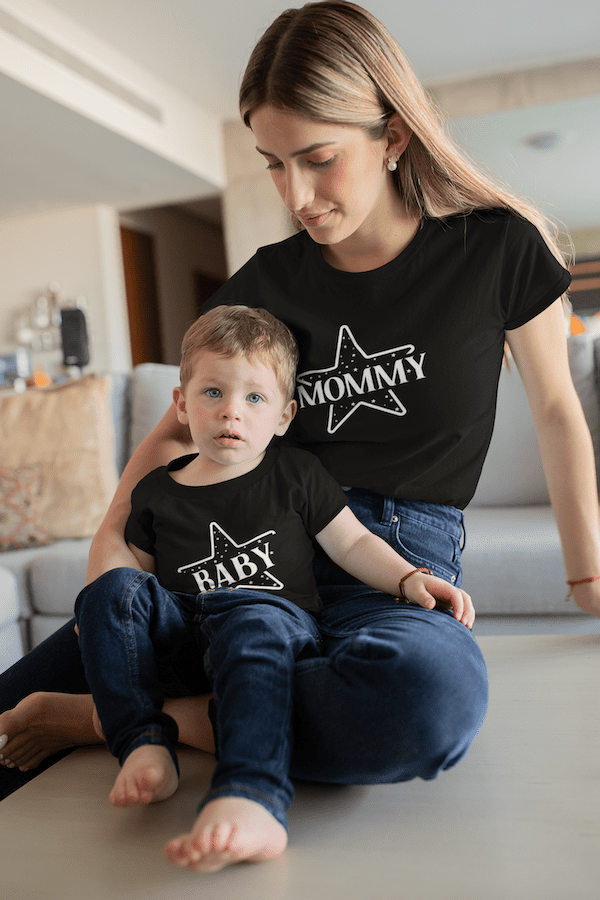 Baby Star Cute Minimalist Design Baby Jersey Short Sleeve Tee - Image 3