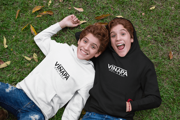Vinapa Logo Minimalist Style Kids Fleece Hoodie