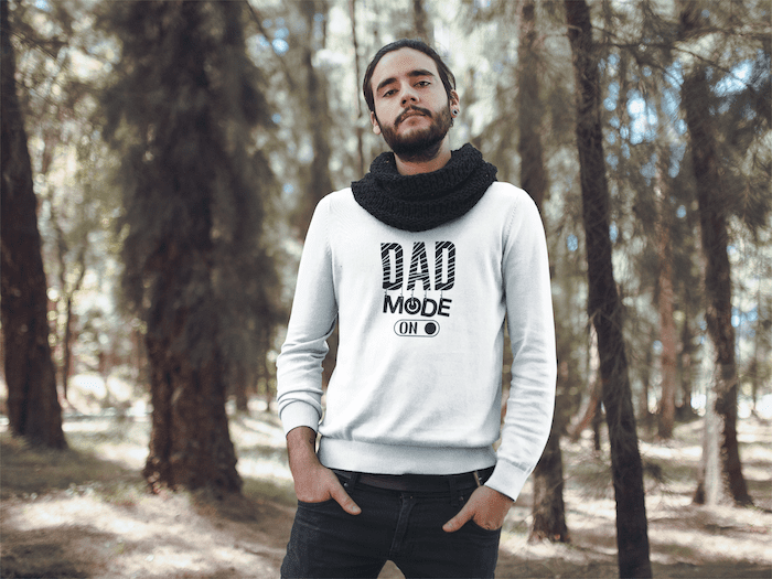 Dad Mode On Unisex Premium Sweatshirt - Image 5