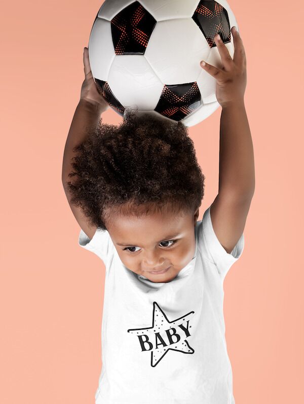 Baby Star Cute Minimalist Design Baby Jersey Short Sleeve Tee - Image 4